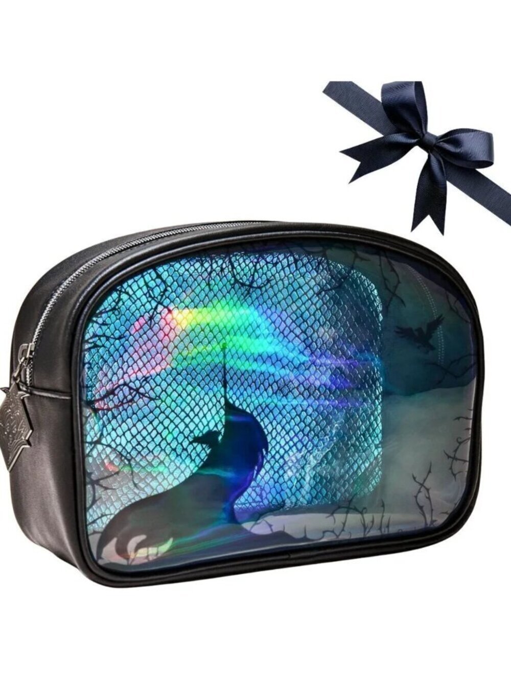 🦇✨ NWT Bath & Body Works – Maleficent Cosmetic Bag for Wicked Essentials 🖤